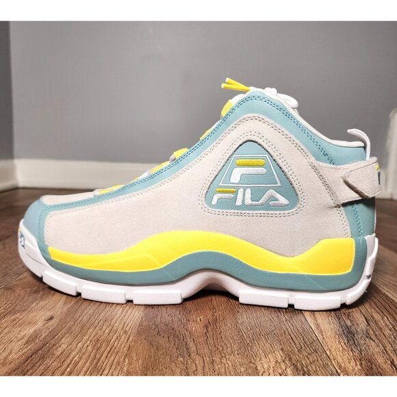 Fila Grant Hill 2 Mens Basketball Shoes Sz 12 White/Egret/Grey 1BM01881-101 New - Picture 2 of 7